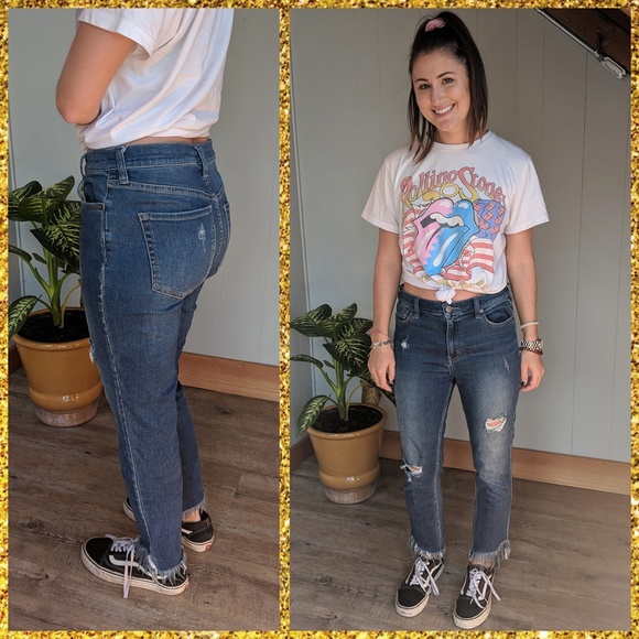 Free People Frayed Skinny Jeans - Picture 2 of 6